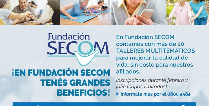 En Fundación SECOM tenés grandes beneficios!