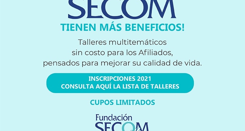 En marzo comienzan los Talleres de Fundación SECOM 2021