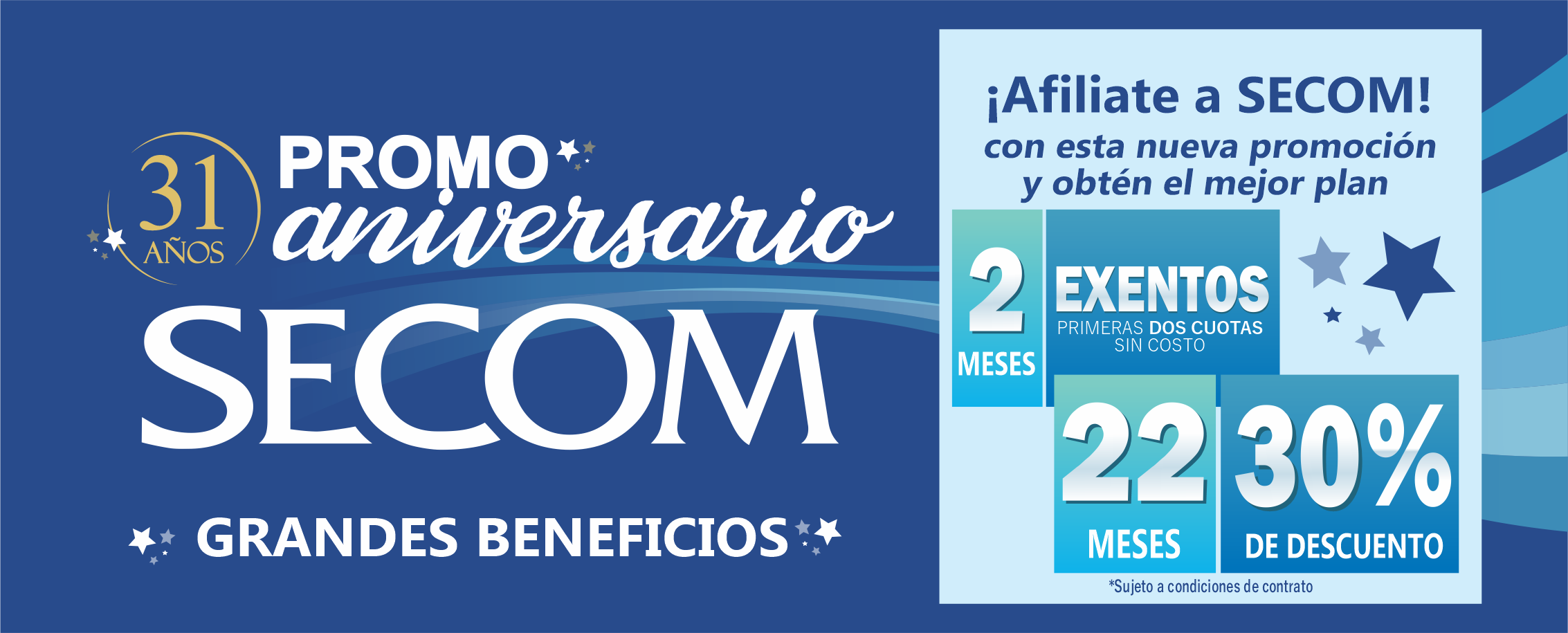 Secom promo aniversario 31 años 1149x 464 px